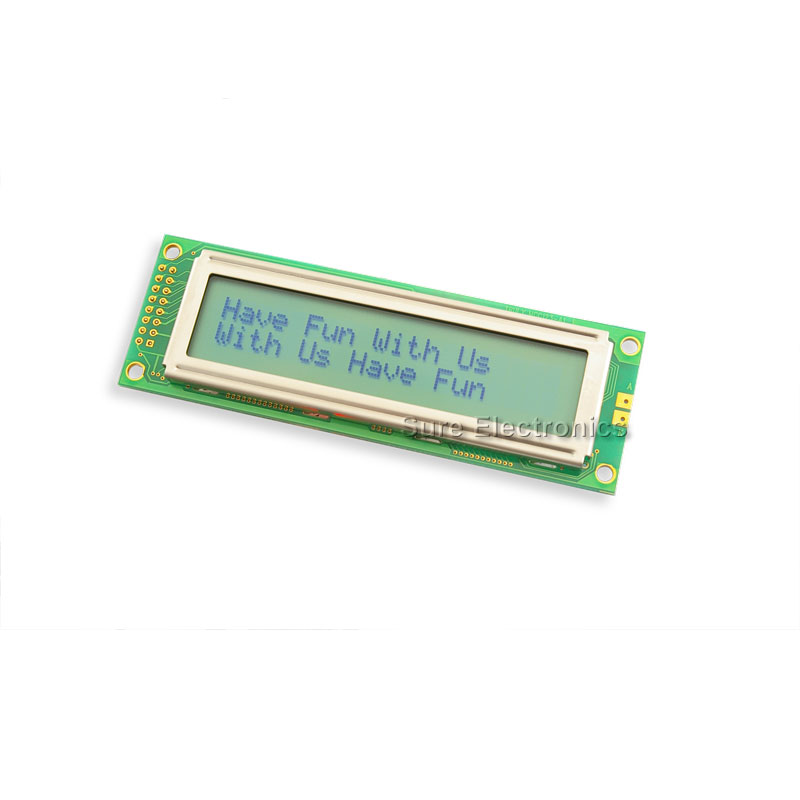 2002 Zeichen LCD Modul kein Hintergrund &  schwarze Zeichen