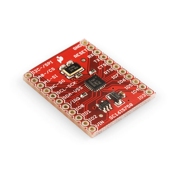 SC16IS750 I2C/SPI-to-UART Breakout Board
