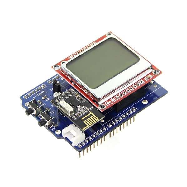 Energy Monitor Shield mit Nokia 5110 LCD Anzeige