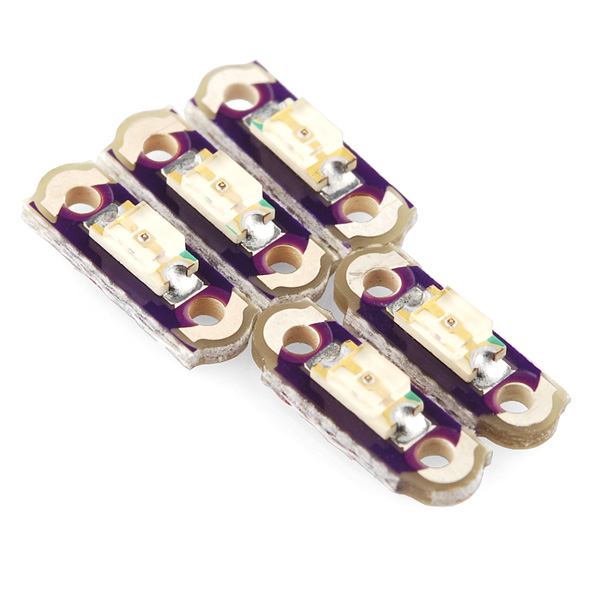 LilyPad LED Micro - weiss (5Stk.)