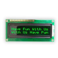 1602 LCD Module green characters black backlight HD44780
