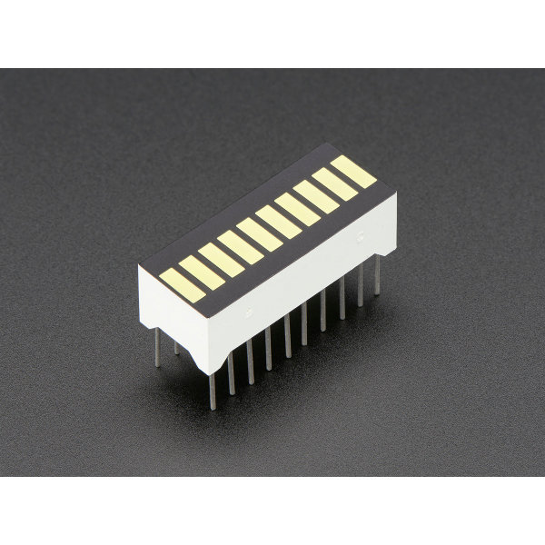 10 Segment LED Bar Graph - Weiss