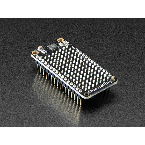 Adafruit 15x7 CharliePlex LED Matrix Display FeatherWing - Blue