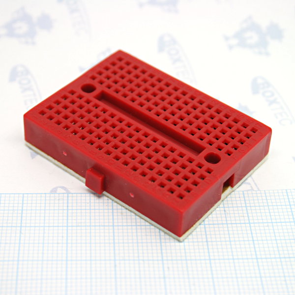 Mini Breadboard 4.5x3.5cm Red