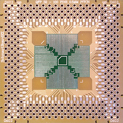 QFP Breakout, 32 - 100 Pins 0.5mm Pitch, 2" X 2" (202-0011-01)