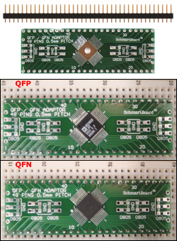 QFP/QFN to DIP Breakout ez .5mm Pitch, 48 Pin (204-0014-01)