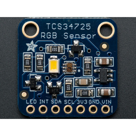 RGB Color Sensor with IR filter and white LED - TCS34725