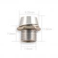 3x Chrome Metal LED Bezel Holder 5mm