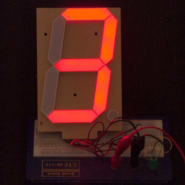 7-Segment Rot 153mm Display