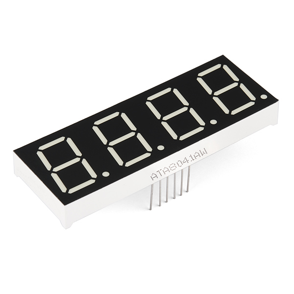 7-Segment Display - 1" Tall (White)