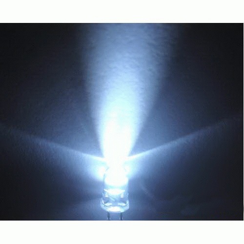 5mm LED white - clear