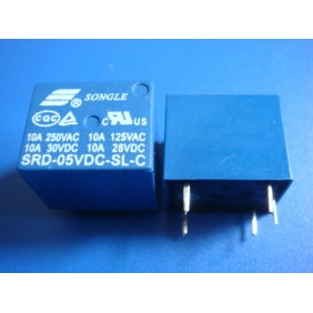 Mini 5V DC Power Relay SRD-5VDC-SL-C