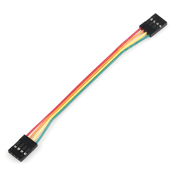 Jumper Wire JST - 0.1", 4-pin, 4"