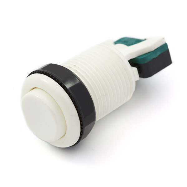 White Arcade Button