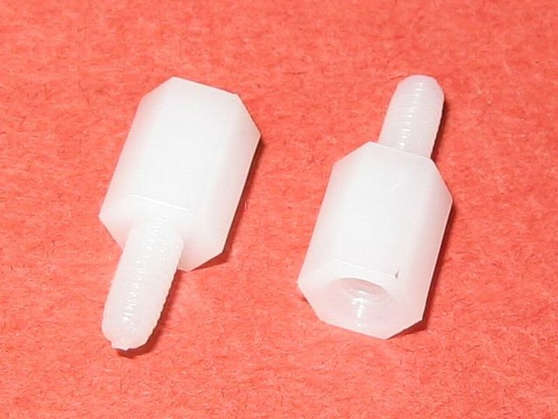 Sechskant Distanzbolzen Nylon 8mm