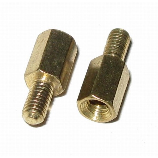 Sechskant Distanzbolzen Messing 12.5mm