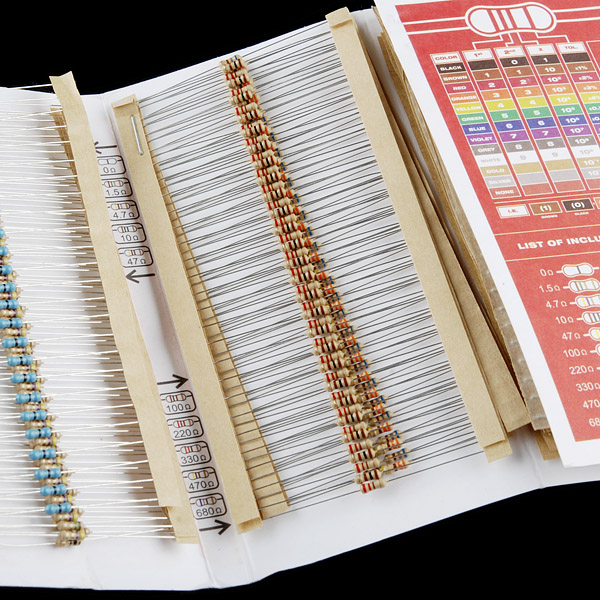 Resistor Kit - 1/4W (500 pcs)