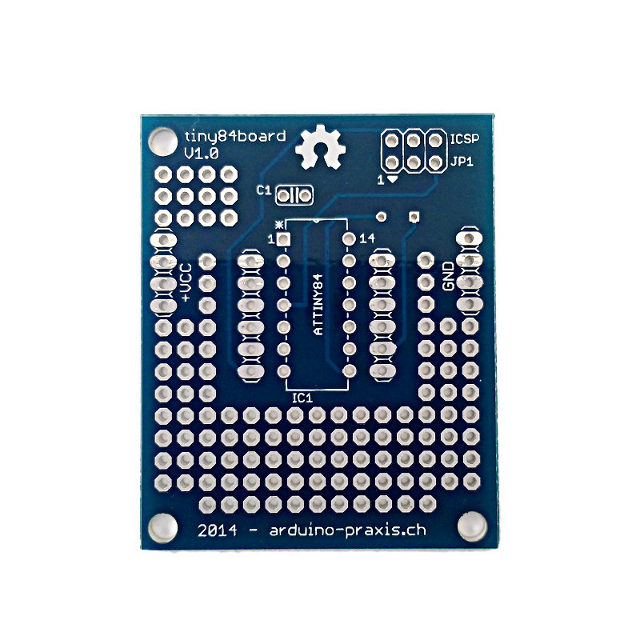 Tiny84Board - Breakout Board for ATtiny84/44/24