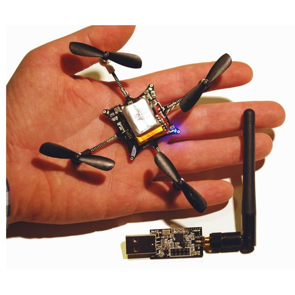 Crazyflie Nano Quadcopter Kit 10-DOF m. Crazyradio (BC-CFK-02-B)