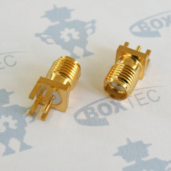 SMA PCB RF Antenna Connector (F) - edge-mount