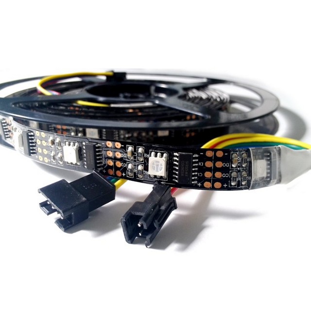 LED Pixel Strip 5m (WS2801 - schwarzes PCB) 32LED/m