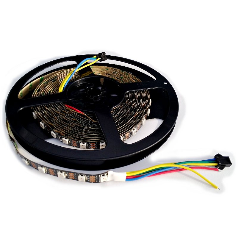 LED NeoPixel Strip 5m (WS2812B - black PCB) 60LED/m