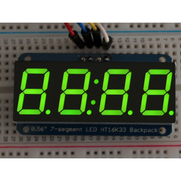 7-Segment I2C Display 0.56" 4-Zeichen - Grn