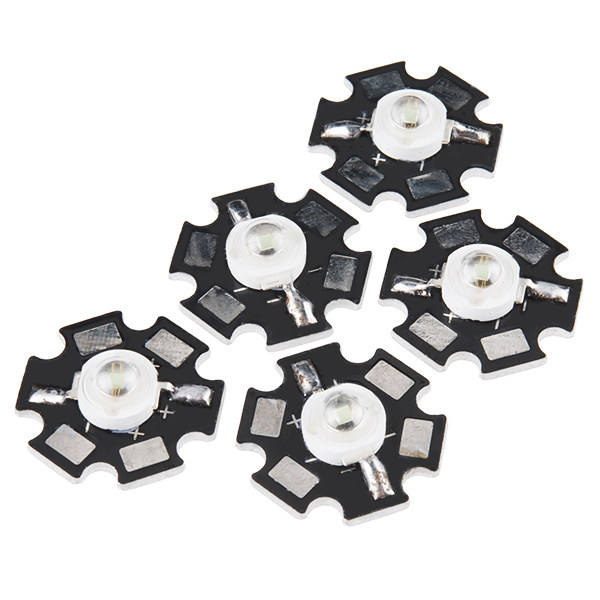 3W LED Aluminium - Grn (5Stk.)