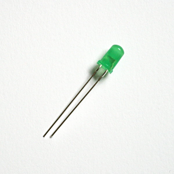5mm LED grn - diffus