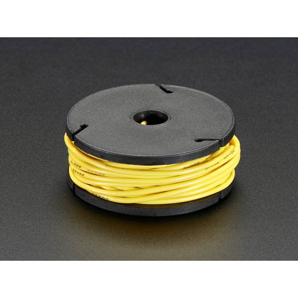 Litze mit Silikon-Isolation - 7.6m 26AWG Gelb
