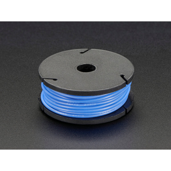 Silicone Cover Stranded-Core Wire - 7.6m 26AWG Blue